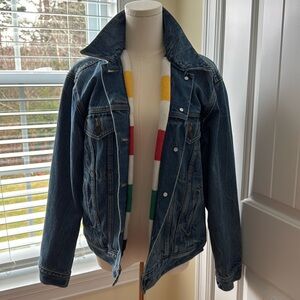 Large Levi’s Denim jacket with Hudson Bay Lining